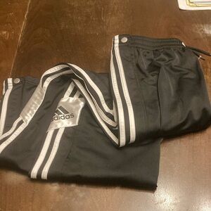 Adidas Kids Black Tear-away Basketball Pants